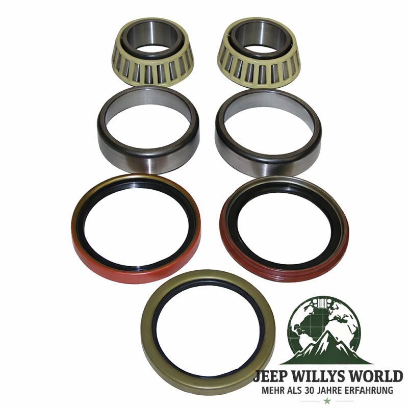 Wheel Bearing Set Front Axle Dana 30 Jeep Wrangler + Cherokee 84-89