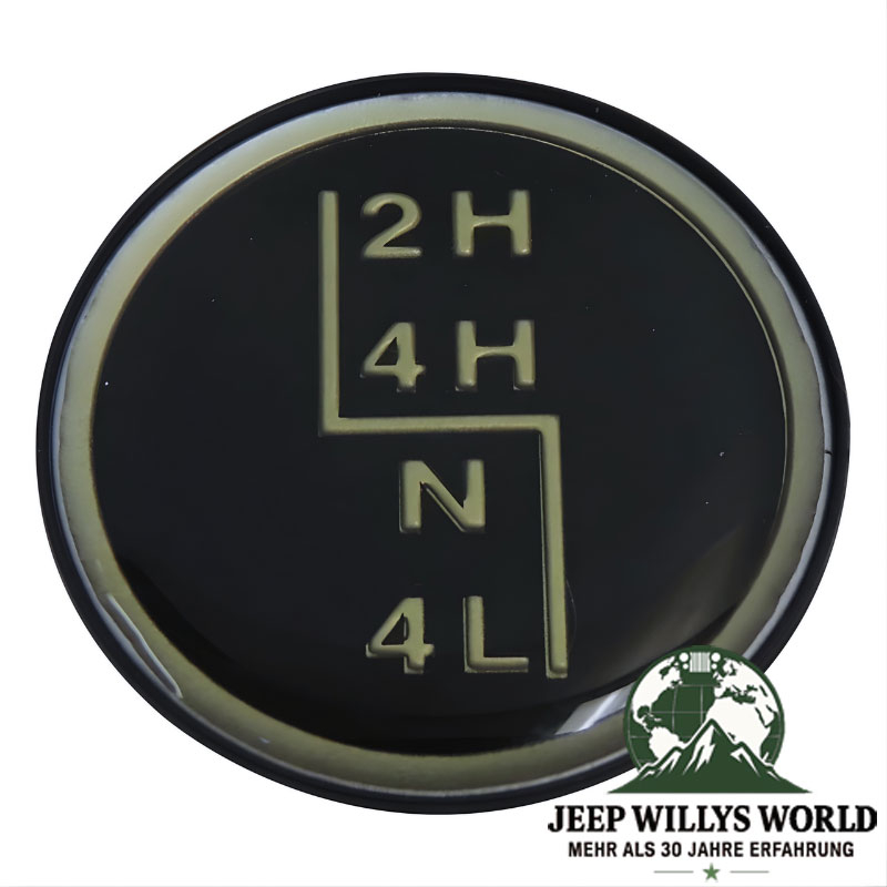 Schaltbildeinlage für NP231 Verteilergetriebe. Jeep Wrangler YJ (1987-1995).
