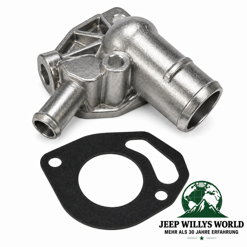 Thermostat Gehäuse inkl. Dichtung Jeep Wrangler + Cherokee 2,5 L 88-90