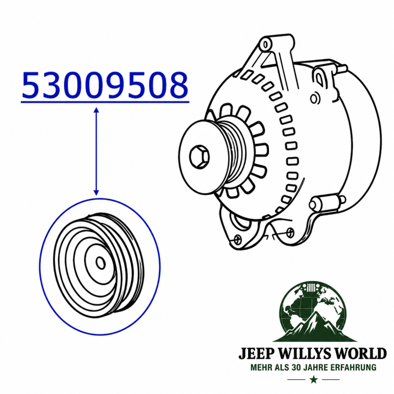 Idler Pulley Jeep Grand Cherokee 5.2 + 5.9 L V8 Engine 92-98