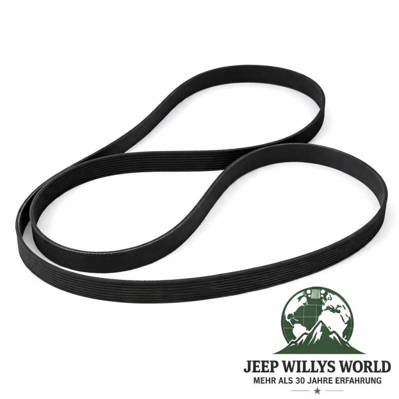 Serpentine Belt with A/C 2,5 + 4,0 L Jeep Wrangler + Grand Cherokee 99-02