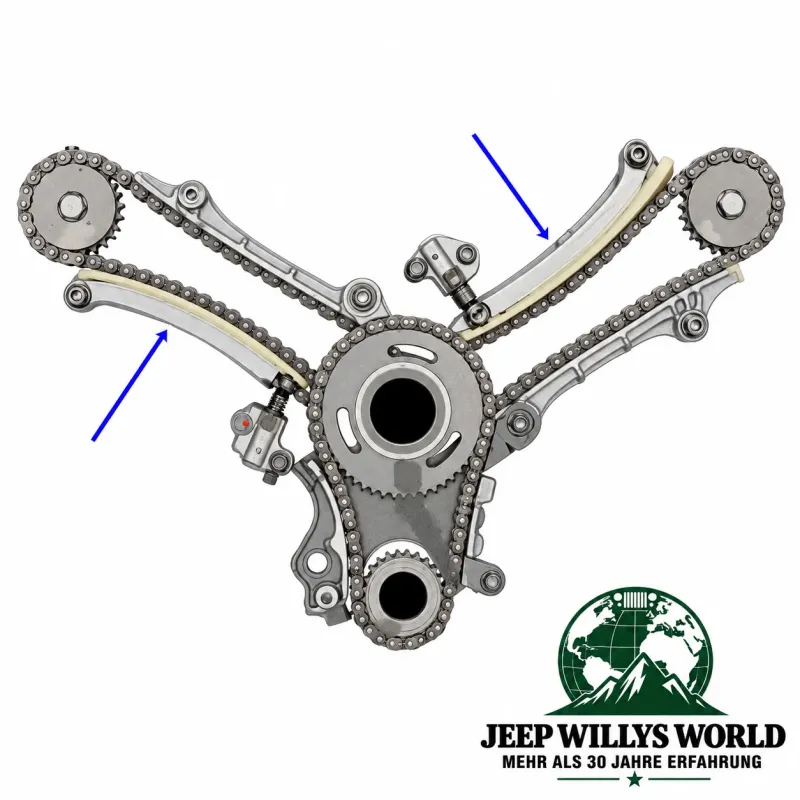 Crown Secondary Timing Chain Tensioner Arm Jeep Grand Cherokee WJ WG WH WK / Commander XH XK 4.7L (99-06)