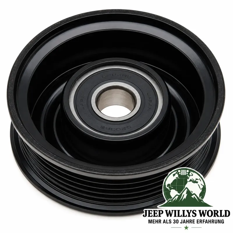 Gates Idler Pulley with Serpentine Belt Jeep Wrangler JK, JL  3.0L + 3.6L + 3.8L (07-24)