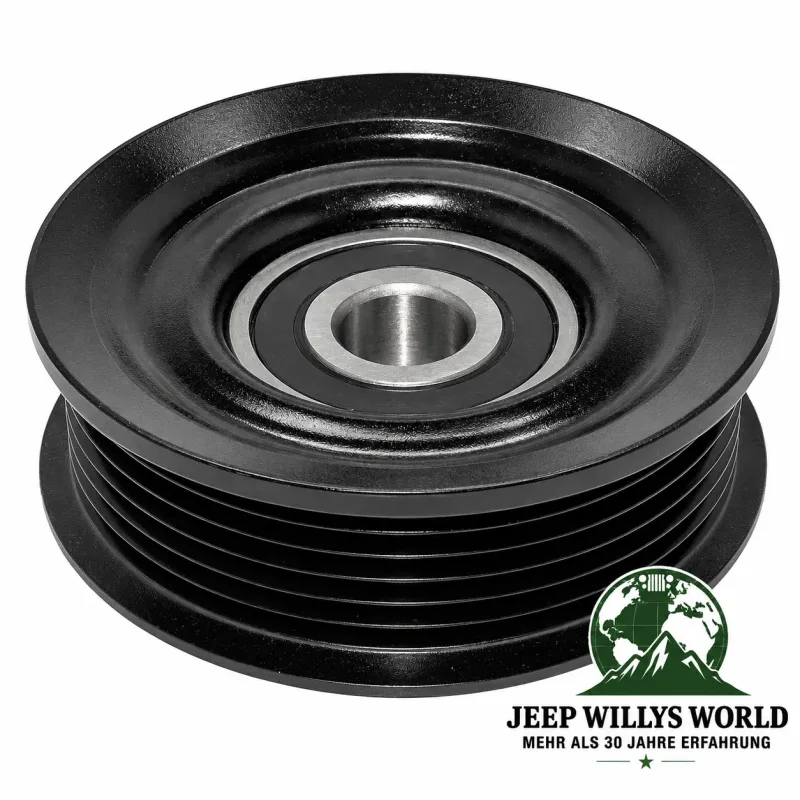 Crown Idler Pulley with Serpentine Belt Jeep Wrangler JK, JL  3.0L + 3.6L + 3.8L (07-24)