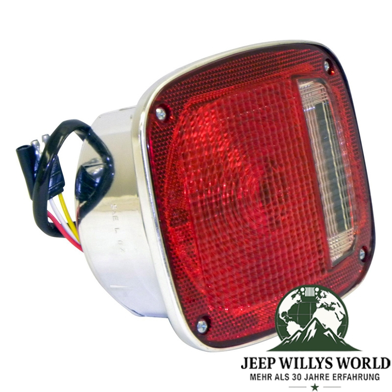Tail light US right Chrome Jeep CJ 76-80