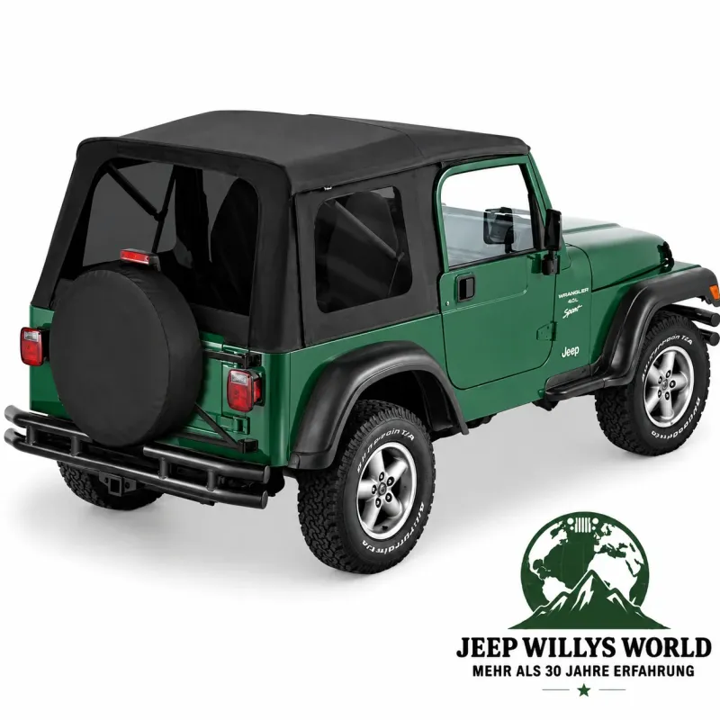 Bestop Supertop Softtop with tinted Windows Black Diamond Jeep Wrangler TJ (1996-2006)