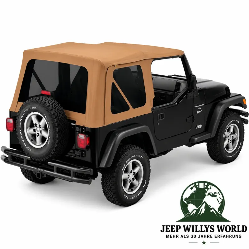 Bestop Supertop NX Folding Top Spice Denim with tinted windows Jeep Wrangler TJ (1996-2006)