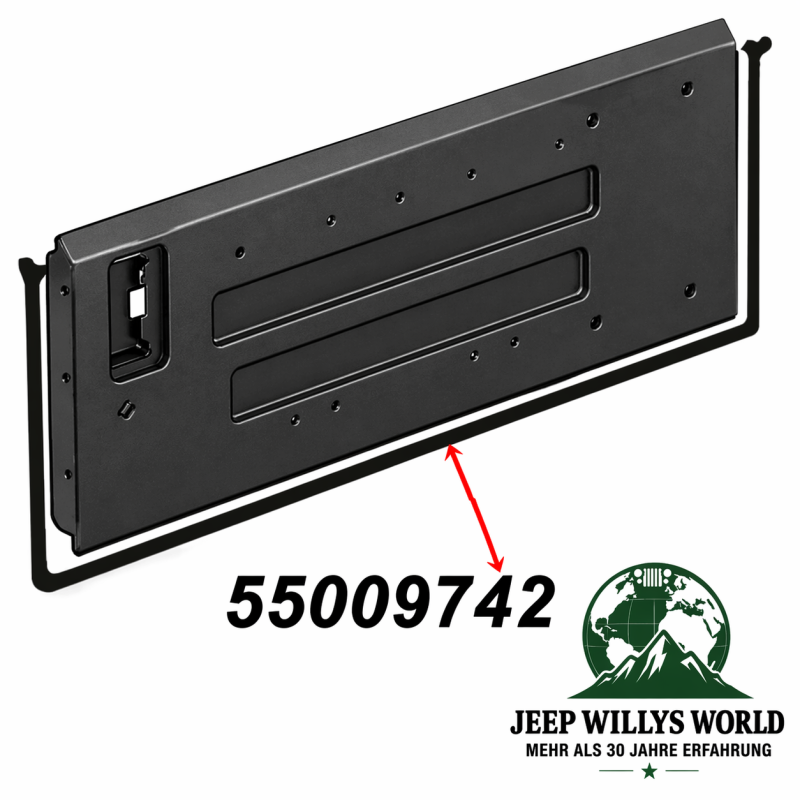 Tailgate to Body Seal Lower Jeep Wrangler 87-95
