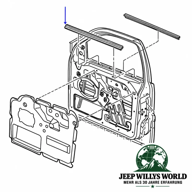 Abstreifer innen vorne links Jeep Grand Cherokee WJ WG 99-04