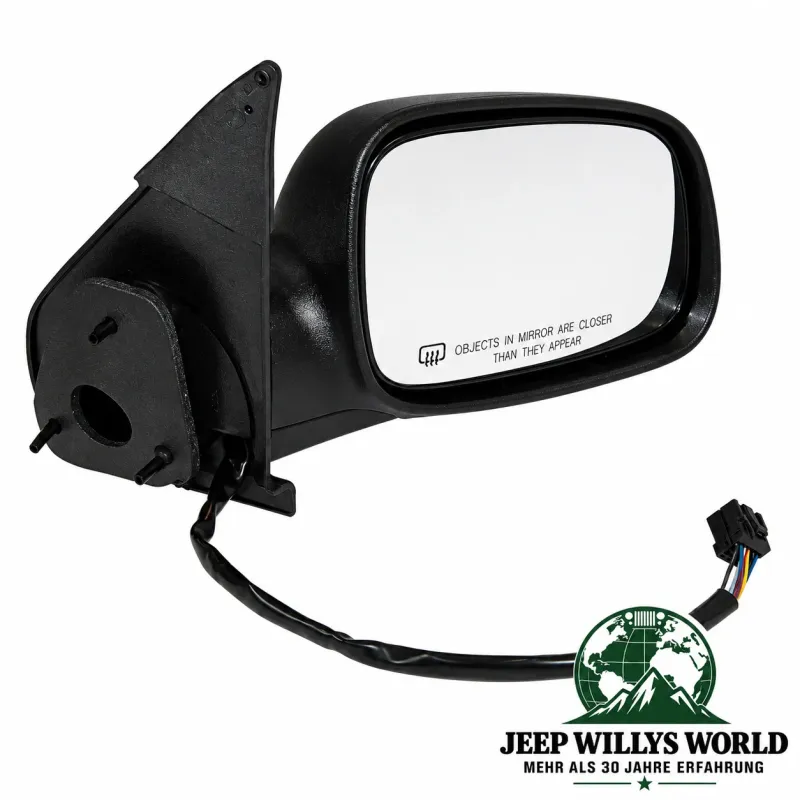 Crown Außenspiegel rechts elektrisch verstellbar & beheizbar mit Memory für Jeep Grand Cherokee WJ WG (99-04) Spiegelseite.