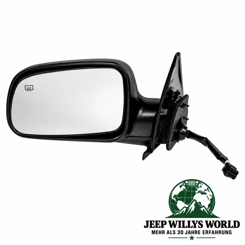Crown Außenspiegel elektrisch verstellbar + beheizbar links ohne Memory Jeep Grand Cherokee WJ WG (99-04), Spiegelseite.