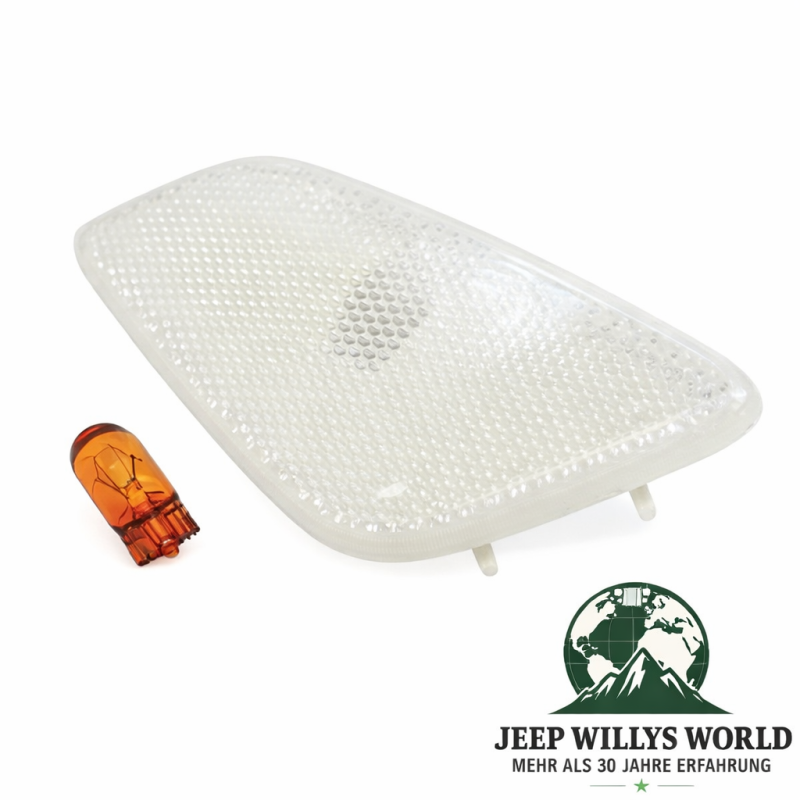 Turn Signal Sidemarker Lamp White Right US Model Jeep Wrangler 96-06