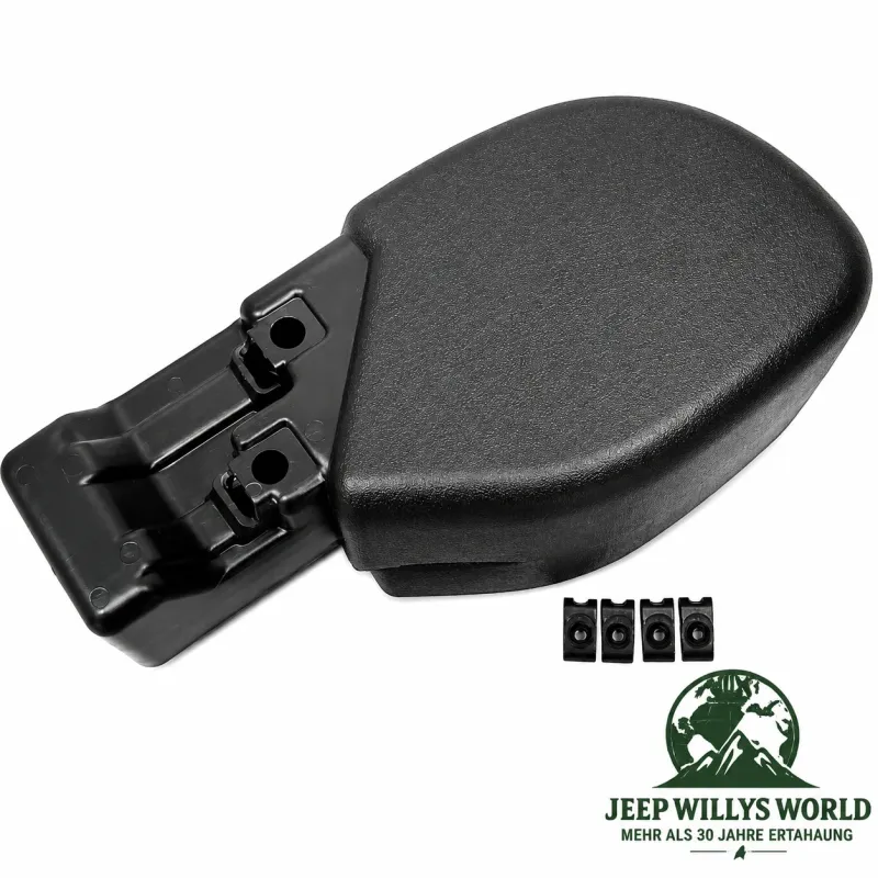 Crown Bumper Front Extension Pair Right + Left Black plastic US Style Jeep Wrangler TJ  (96-06)