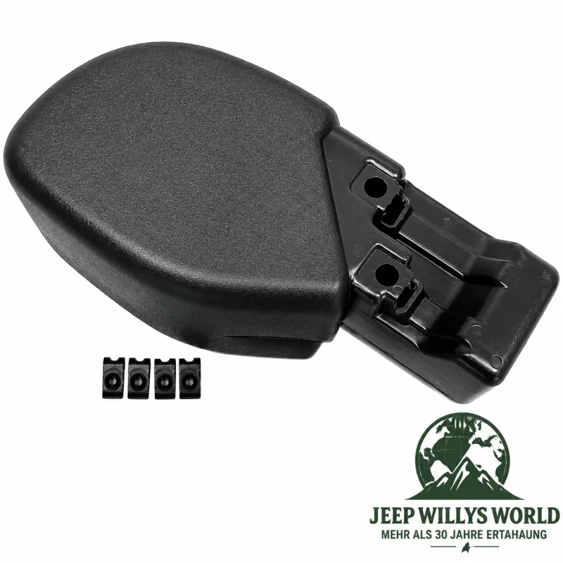 Crown Bumper Front Extension Pair Right + Left Black plastic US Style Jeep Wrangler TJ  (96-06)