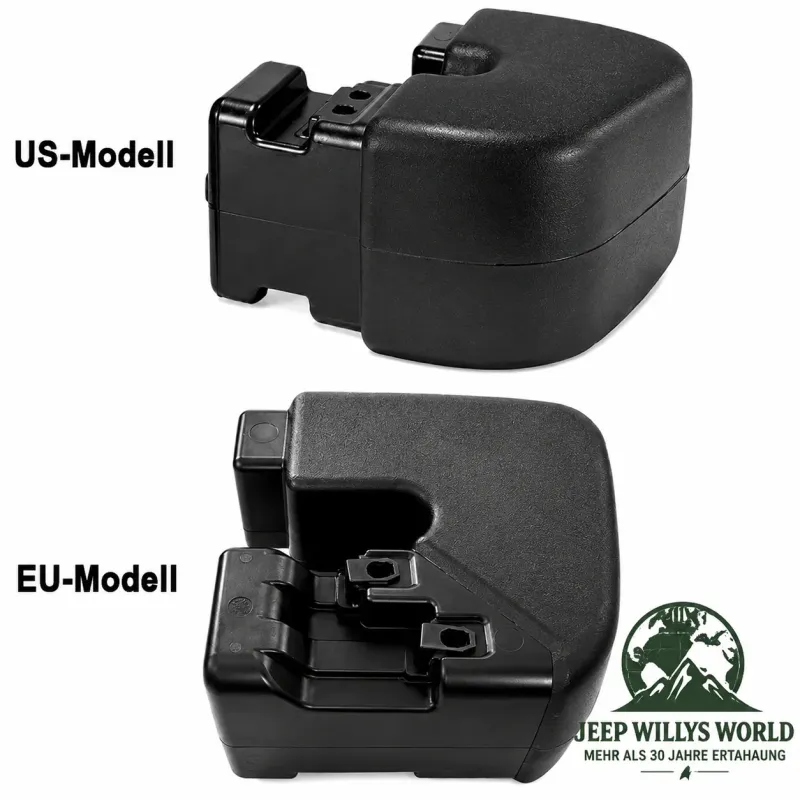 Crown Bumper Rear Extension Right Black plastic US Style Jeep Wrangler TJ  (96-06)