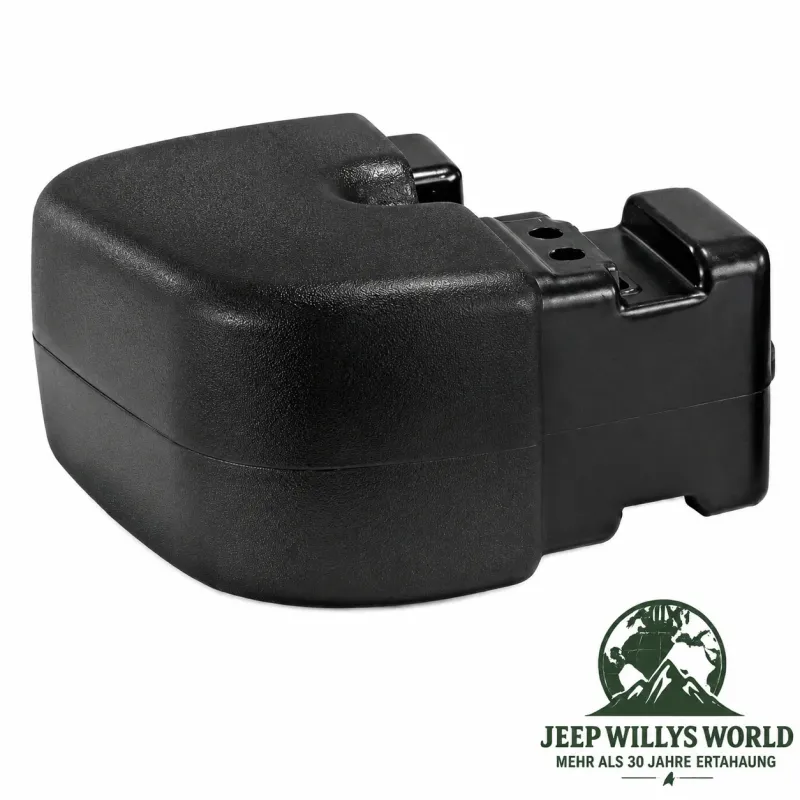 Crown Bumper Rear Extension Left Black plastic US Style Jeep Wrangler TJ  (96-06)