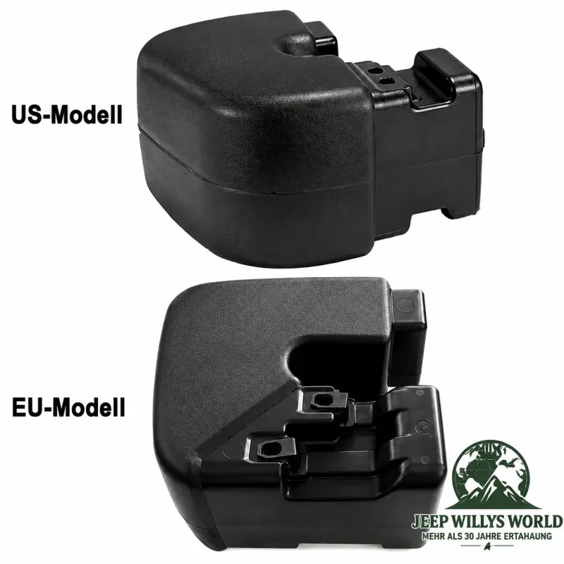 Crown Bumper Rear Extension Left Black plastic US Style Jeep Wrangler TJ  (96-06)