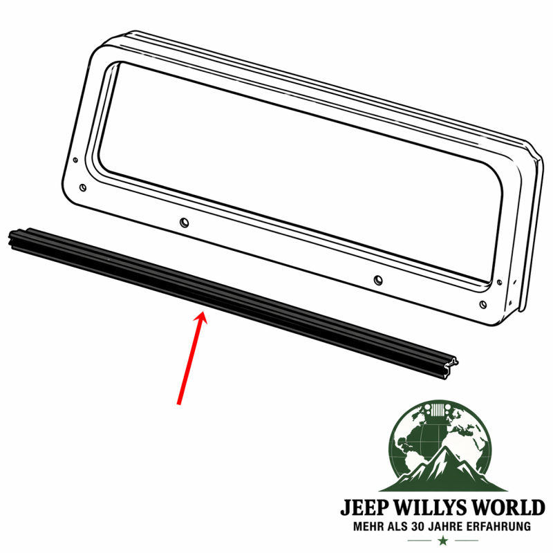 Windshield Frame to Cowl Seal Jeep Wrangler 87-95