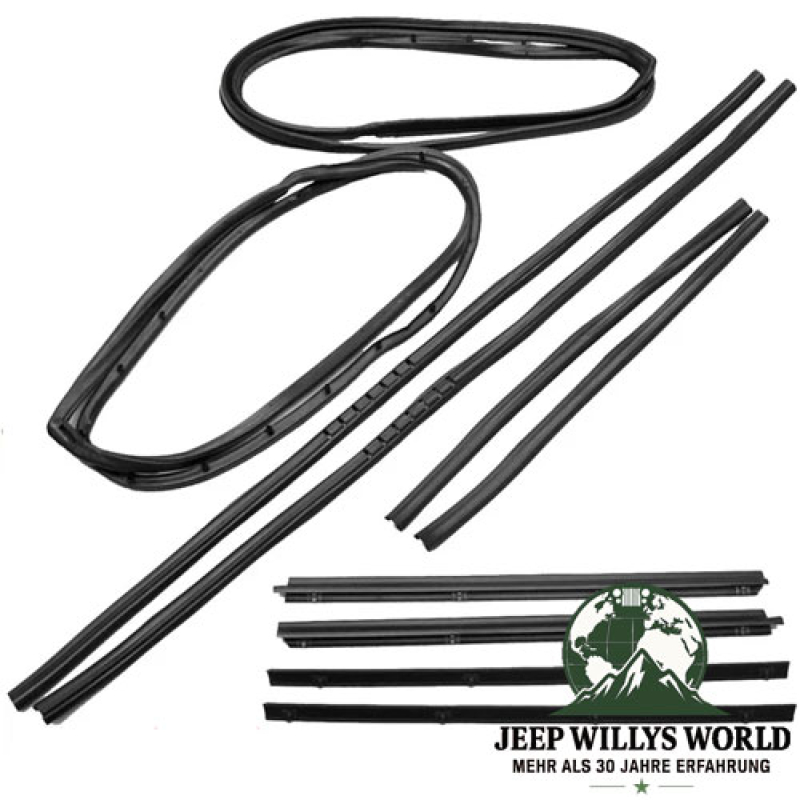 Türdichtung Set 10-teilig rechts + links Jeep CJ + Wrangler 76-95