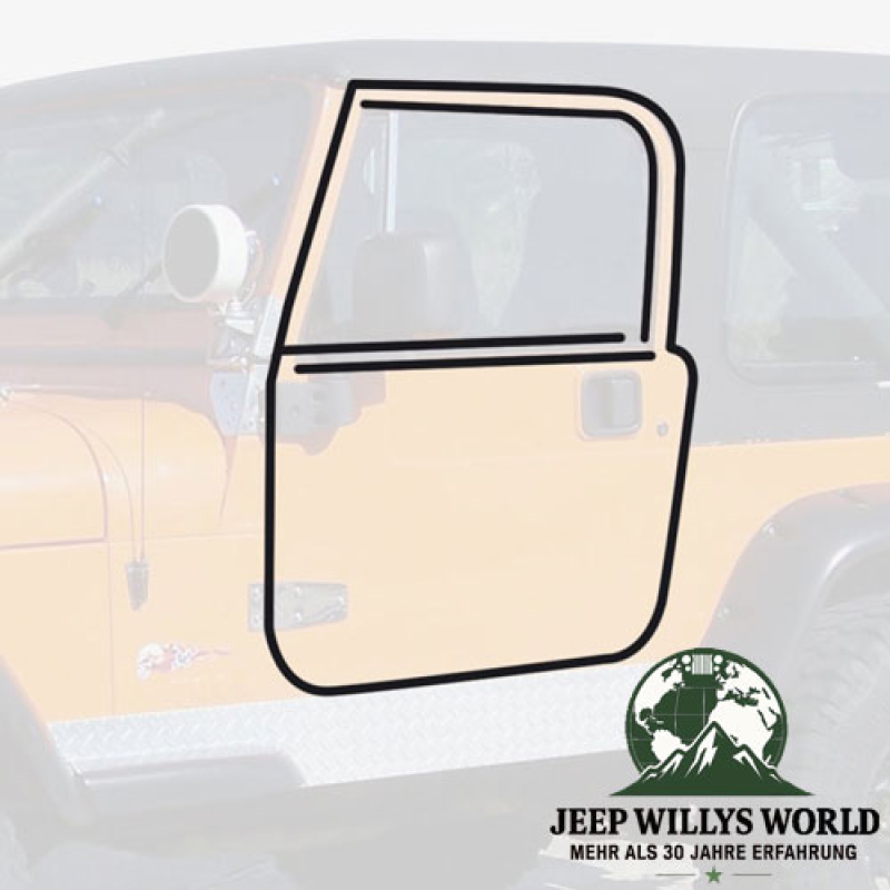 Türdichtung Set 5-teilig links Jeep CJ + Wrangler 76-95