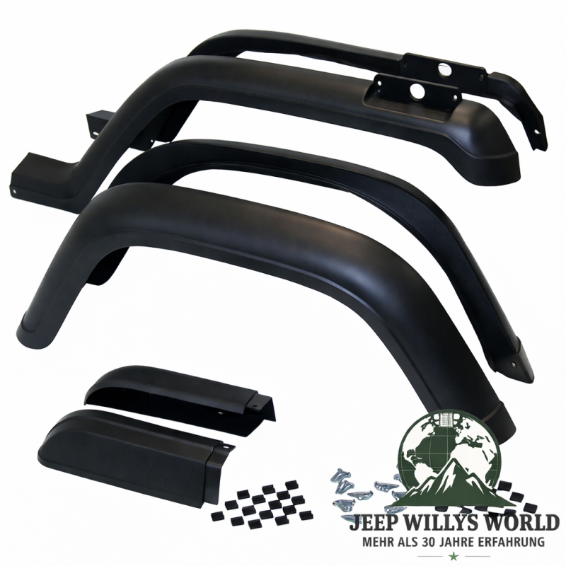 Kotflügelverbreiterung Serienverbreiterung 6-teilig Jeep Wrangler 87-95