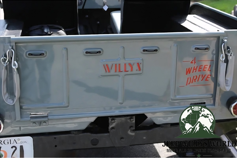 Tailgate with embossing Jeep Willys CJ2A 46-49
