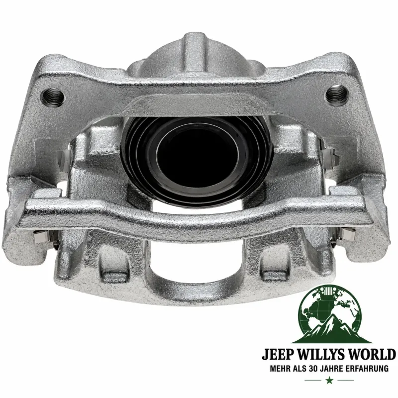 Raybestos R-Line Bremssattel vorne rechts mit Ø 302mm Bremsscheiben. Jeep Wrangler JK, Cherokee KK (07-18)