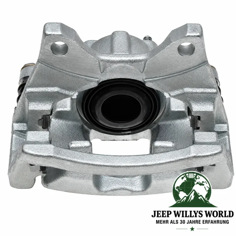 Raybestos R-Line Bremssattel hinten links mit Ø 302mm Bremsscheiben. Jeep Wrangler JK, Cherokee KK (07-18)