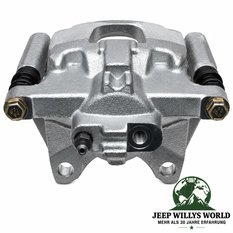Raybestos R-Line Bremssattel hinten rechts mit Ø 302mm Bremsscheiben. Jeep Wrangler JK, Cherokee KK (07-18)