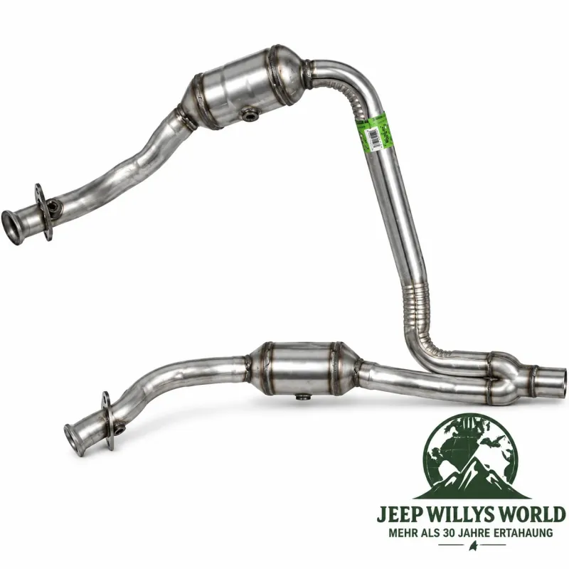 Flammrohr Hosenrohr mit zwei Katalysatoren 3,8L Jeep Wrangler JK (10-11)