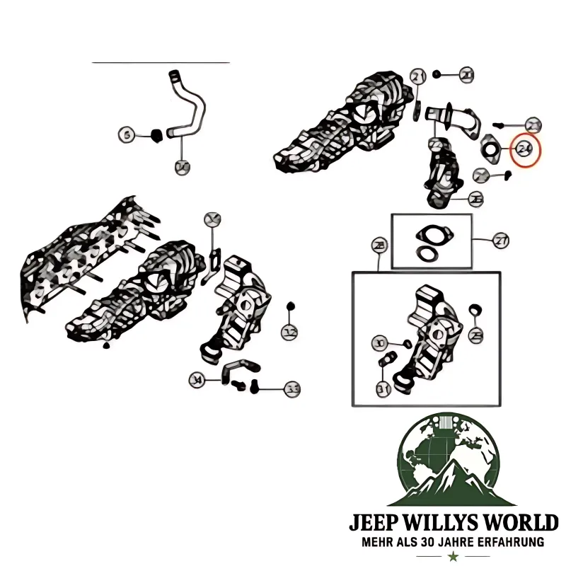 Mopar EGR Bypass Gasket Jeep Wrangler JK 2.8L CRD Diesel (07-18)