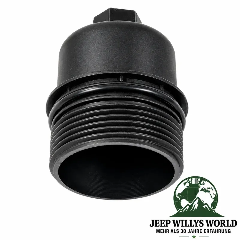 Ölfiltergehäuse Verschluss inkl. Dichtring. Jeep Wrangler JK, JL / Gladiator JT / Cherokee KL / Grand Cherokee WK, WK2 3,0L / 3,2L / 3,6L Motor (14-24)