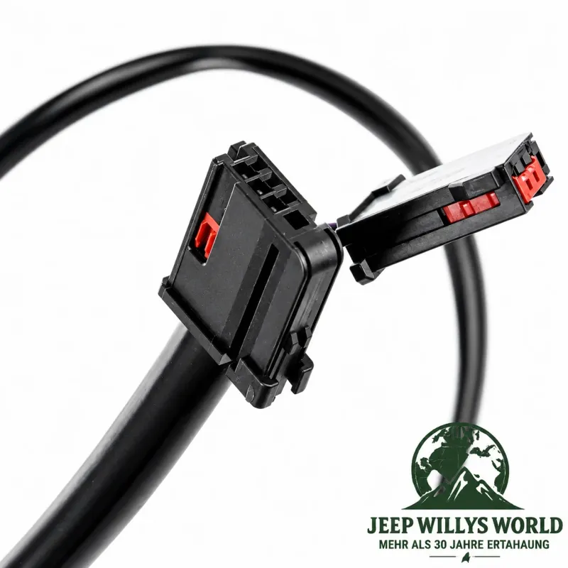 OMIX-Ada Mirror Left Black OEM Style electric adjustable and heated Jeep Wrangler JK (15-18)