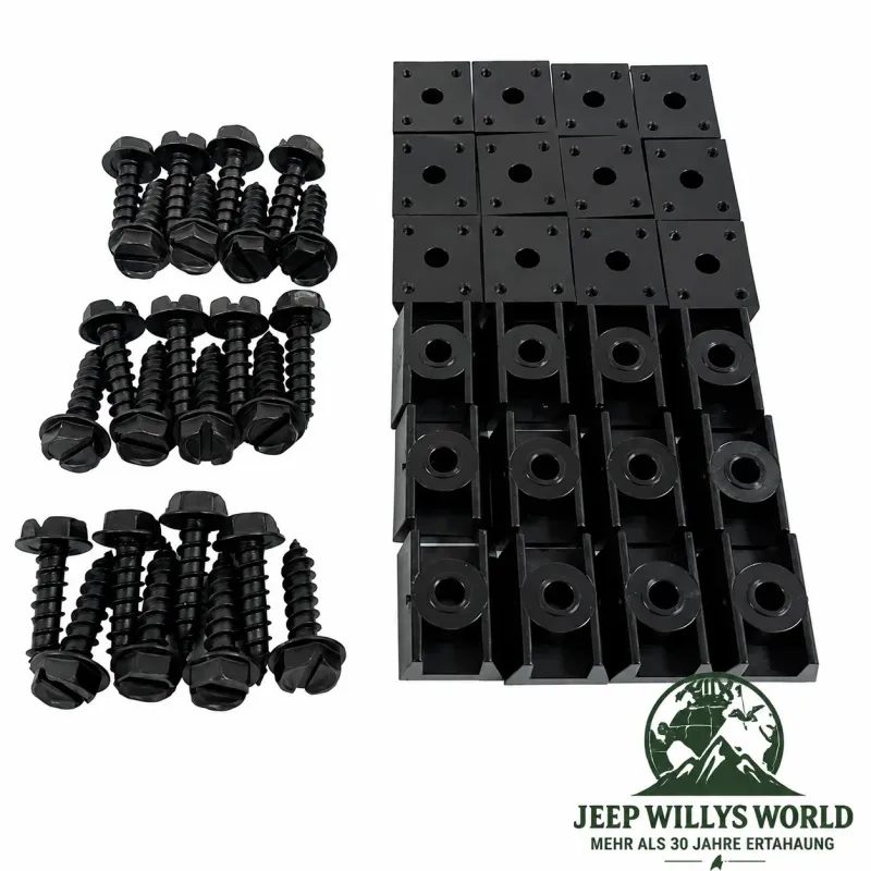 Crown Kotflügelverbreiterung Montagesatz Jeep CJ5 CJ6 CJ7 (55-86)
