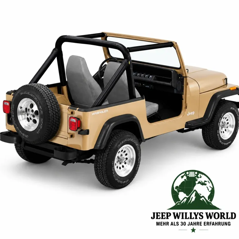 Bestop Roll Bar Sport Cover Black Denim Bestop Jeep Wrangler YJ (1987-1991)
