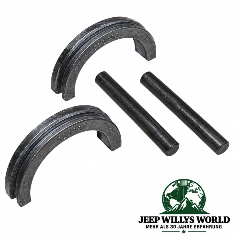 Crown Simmerring Set Kurbelwelle hinten Ausgang Jeep CJ + Willys MB + M38 + M38A1 + Ford GPW 4-134cui (41-71)