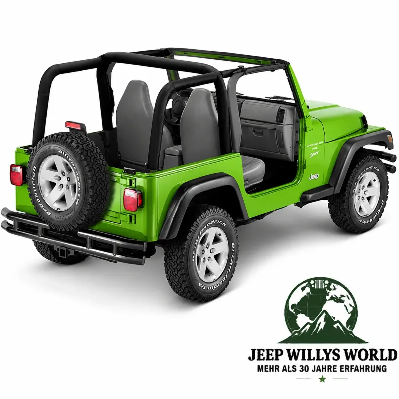 Bestop Roll Bar Sport Cover Black Denim Bestop Jeep Wrangler TJ (1996-2002)