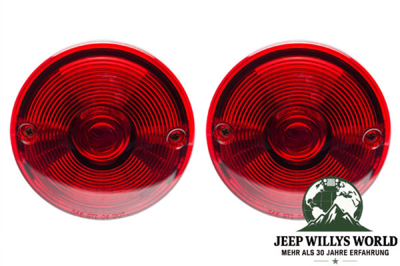 Tail Light Set Left and Right Jeep CJ Willys 45-75