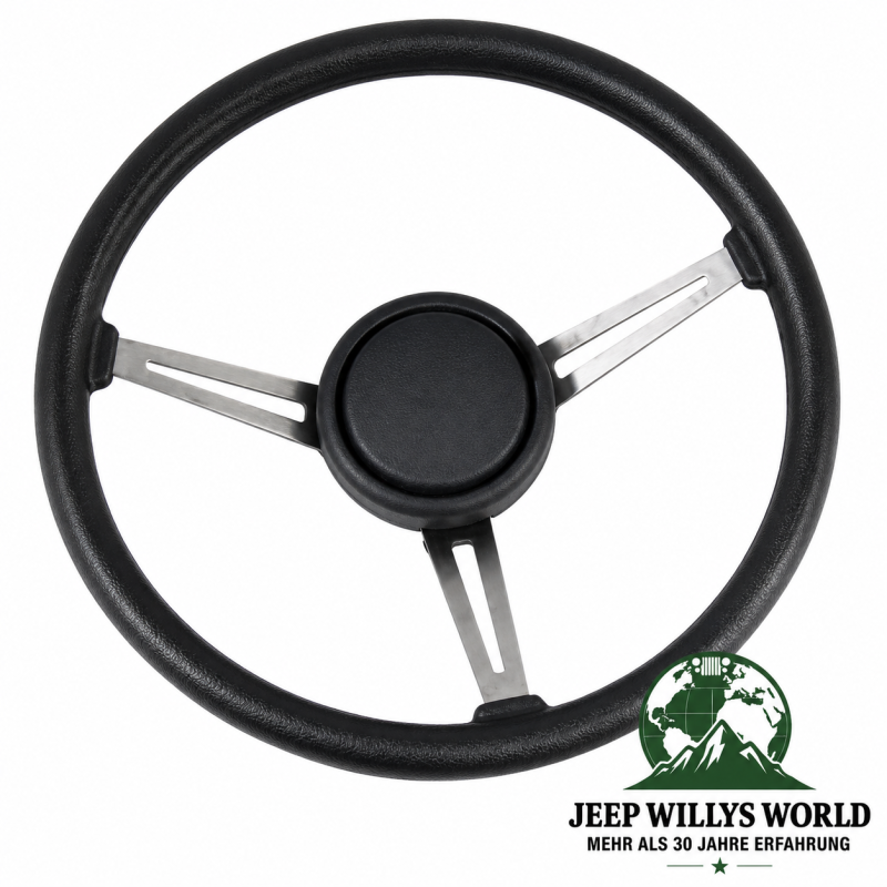 Lenkrad mit Hupenknopf Jeep CJ + Wrangler 76-95