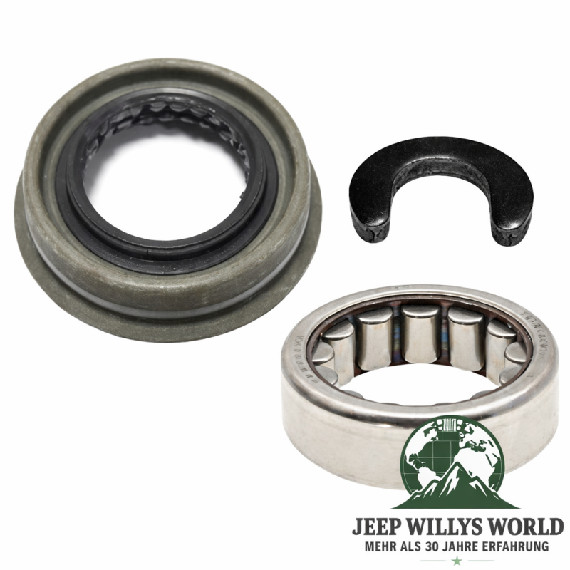Wheel Bearing Set 3-Piece Rear Axle Dana 35 Jeep Wrangler + Cherokee + Grand Cherokee 90-06