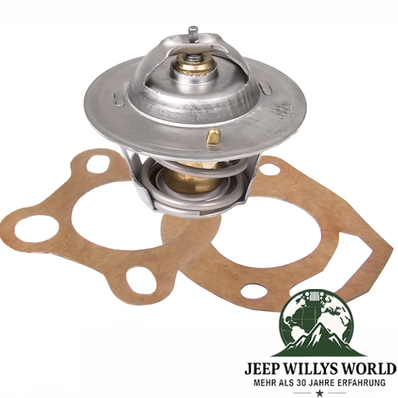 Thermostat 82° inkl. Dichtung Jeep 2,5 + 4,0 + 4,2 + 5,0 L Motor 72-06