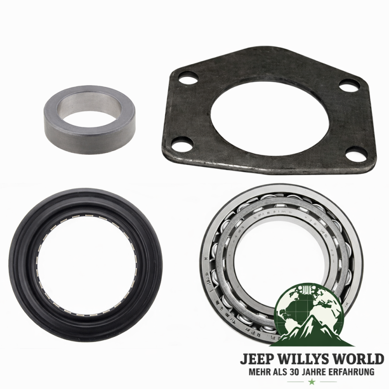 Wheel Bearing Set incl. Holder Rear Axle Dana 35 Jeep Wrangler + Cherokee 84-89