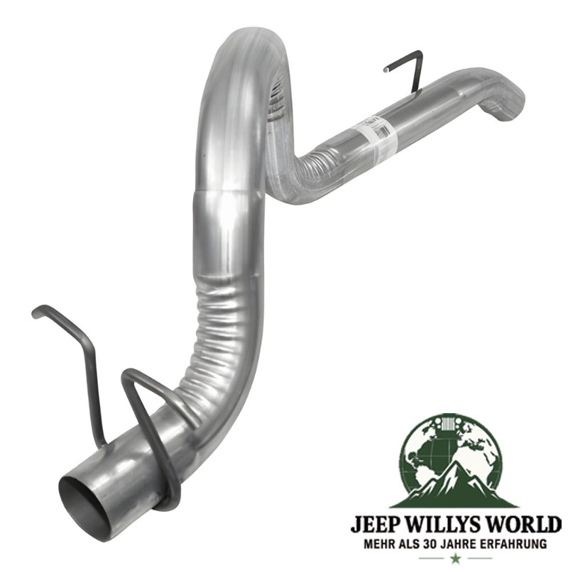 Aluminisiertes Endrohr, Endrohrbogen für 2,5L, 4,0L oder 4,2L Motor Auspuffanlage hinten. Jeep Wrangler YJ (1987-1995).