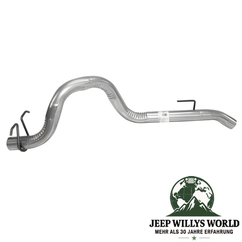 Aluminisiertes Endrohr, Endrohrbogen für 2,5L, 4,0L oder 4,2L Motor Auspuffanlage hinten. Jeep Wrangler YJ (1987-1995).