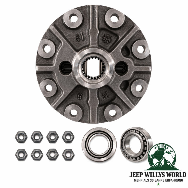 Differential Case Kit Rear Axle Dana 35 Ratio 3.55 - 4.88 Trac-Lok Jeep Wrangler + Cherokee + Grand Cherokee 90-00