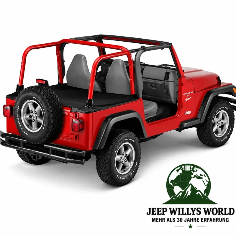 Bestop Duster Deck Cover Vinyl Black Denim Original Softtop Jeep Wrangler TJ (1996-2002)