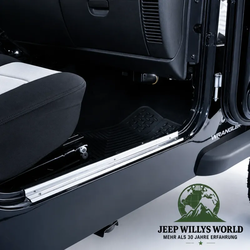 Einstiegskantenschutz Paar Edelstahl Jeep Wrangler 96-06