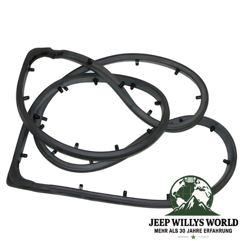 Hardtop Lift Gate Weatherstrip Tail Gate Jeep CJ7, CJ8, 76-86, Product Picture.