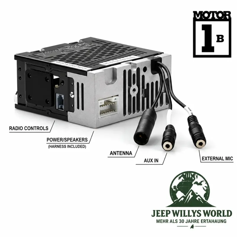 Radio Bluetooth® Retro im klassischen Stil Jeep CJ SJ + J Serie 76-86