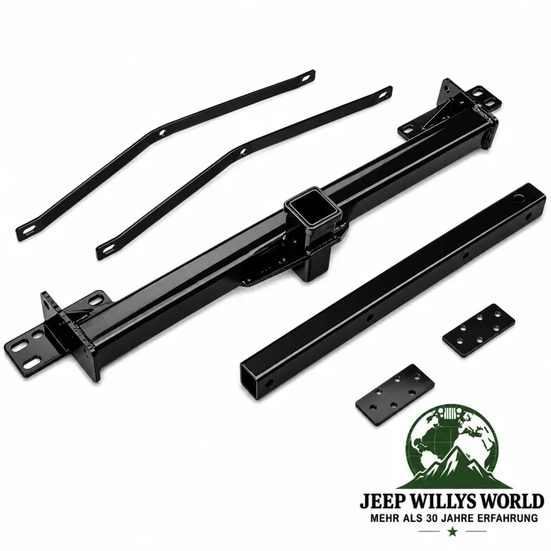 Rugged Ridge Anhängerzugvorrichtung US 2" mit Cargo Rack Jeep Wrangler YJ TJ (1987-2006)
